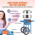 thumbnail image 4 of KFFKFF Commercial Cotton Candy Machine with Cart Sugar Floss Maker 1000W Blue, 4 of 9