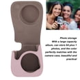 thumbnail image 4 of Protective Portable Case Compatible with Mini 12 Camera, PU Leather Bag with Adjustable Strap, Accessories Pocket, Lilac Purple, 4 of 8