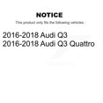 thumbnail image 2 of Transit Auto Front Rear Coated Drilled Slotted Disc Brake Rotors and Ceramic Pads Kit for Car 2016-2018 Audi Q3 Quattro KDT-100592, 2 of 11