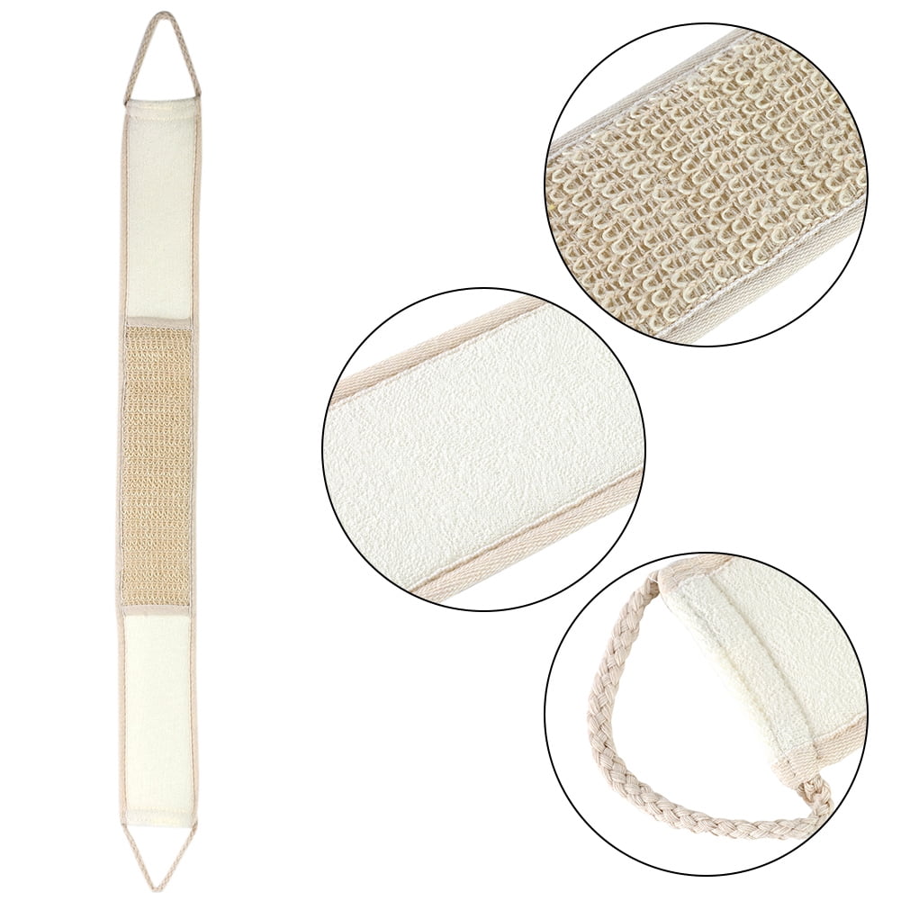 Fosa Serviette Exfoliante, Serviette Exfoliante en Coton et Lin pour le Corps, Outil de Bain pour le Dos, Serviette Exfoliante
