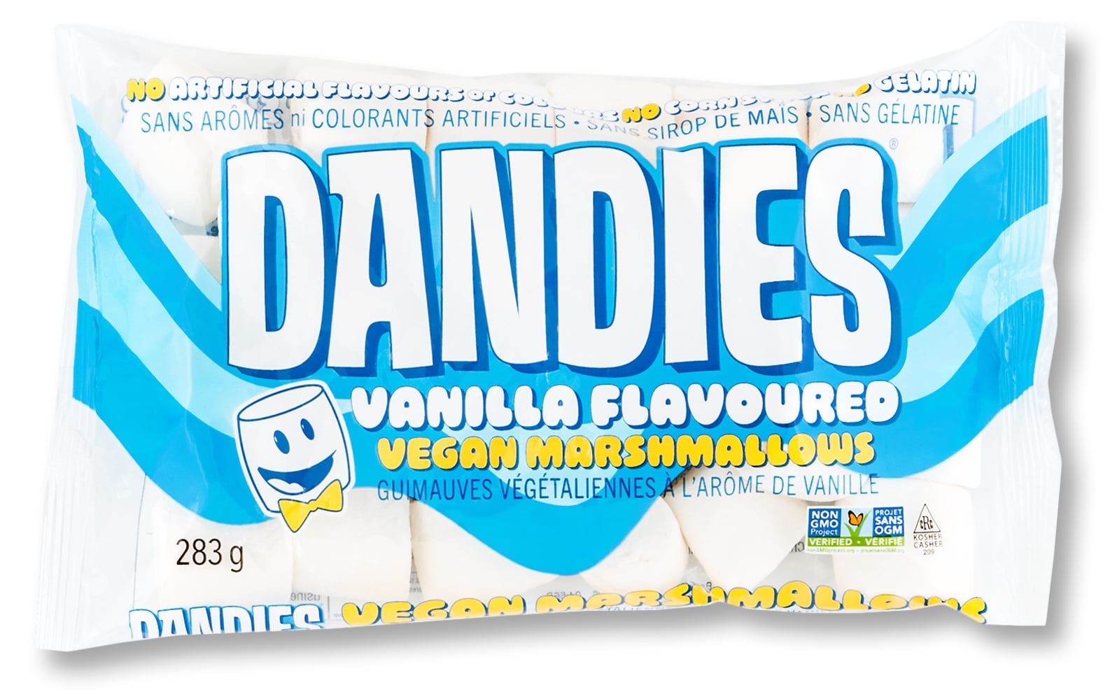 Dandies - All Natural Vegan Marshmallows Vanilla, Non-GMO, No Artifical Colorants, Gelatin Free, No Corn Syrup - 10 oz.