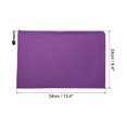 thumbnail image 2 of Unique Bargains Waterproof Zipper File Bags, A4 Document Holders for Office, Purple 3 Pack, 2 of 6
