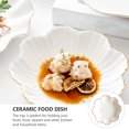 thumbnail image 4 of 1pc Ceramic Dish Household Storage Plate Food Serving Dish Food Plate (White), 4 of 8