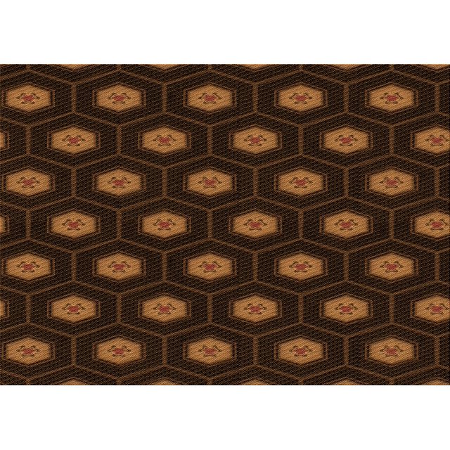 Ahgly Tapis Rectangulaire Lavable en Machine Intérieur Transitionnel Acajou Brun, 2 Pieds x 5 Pieds