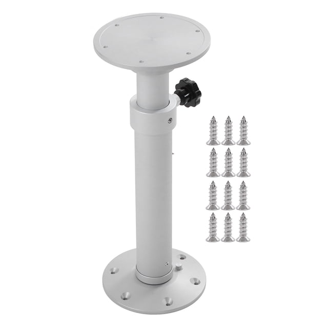 Removable Table Leg 445‑685mm Height Adjustable Telescopic Aluminum Alloy Frosted Silver for RV Yacht Camper