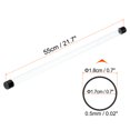 thumbnail image 2 of Unique Bargains 55cm Length Fishing Floating Tube, 5 Pack 17mm Inner Dia Plastic Round Fix Fish Buoy Tubing, Clear, 2 of 4