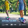 thumbnail image 3 of Hoverboard Bluetooth pour Enfants, Trottinette Auto-Équilibrée Couleur Araignée et Couleur Chrome avec Haut-Parleur Sans Fil Intégré et Roues Lumineuses, 3 of 7