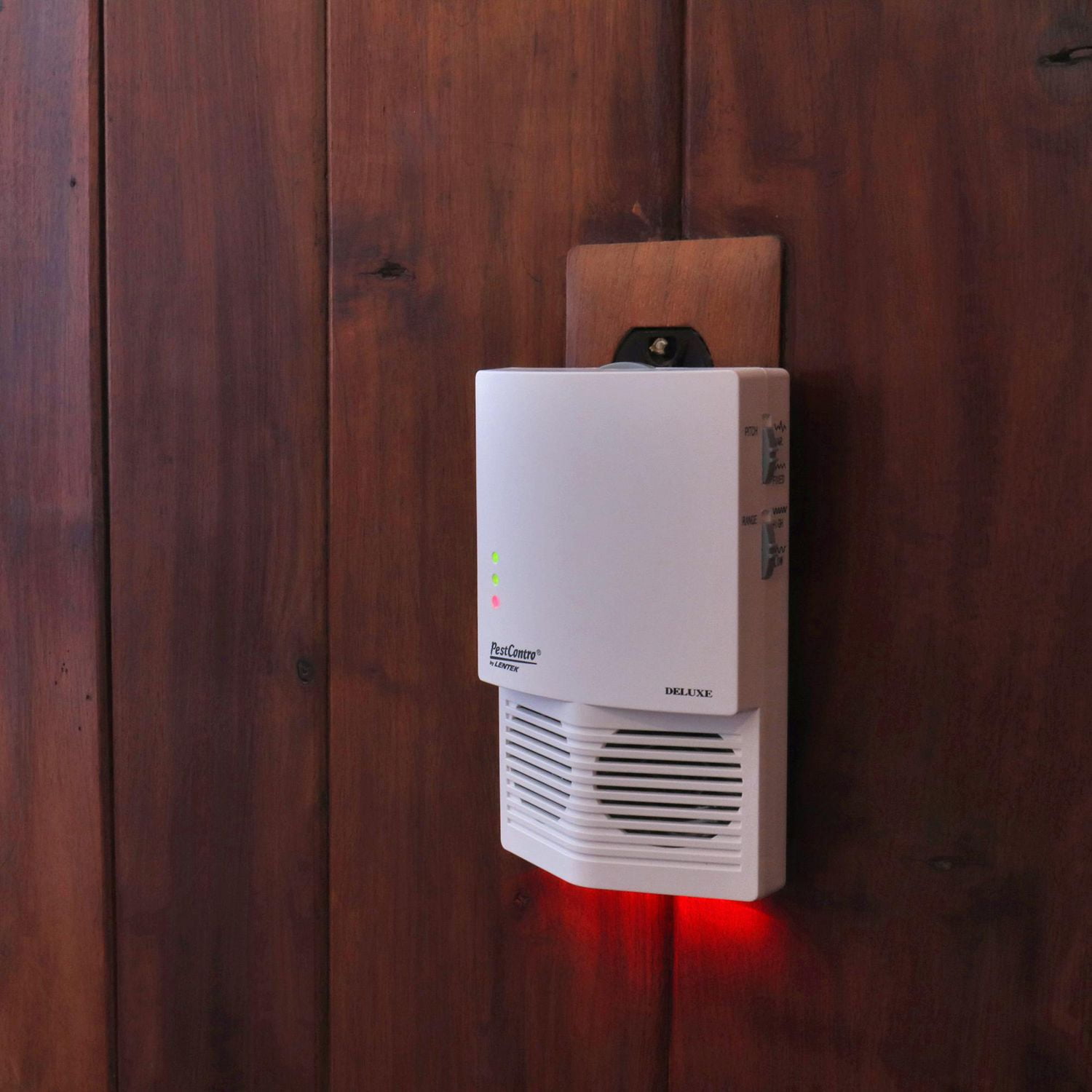 PestContro Répulsif deluxe à ultrasons pour rongeurs avec veilleuse, contrôle des rongeurs intérieur et extérieur, répulsif écologique pour souris et rats