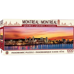 Masterpieces Puzzle Compagnie Blakeway Panoramas - Skyline de Montréal 1000 Puzzle panoramique en pièces