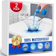 thumbnail image 1 of 2 Pack Twin Mattress Protector, Mattress Cover Waterproof Mattress Protector Twin for Kids, Noiseless Soft Breathable Terry Pad for Kids Pets Adults 39"x75", 1 of 7
