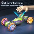 thumbnail image 4 of SIYTUAU Gesture And Handle Dual Control Stunt Remote Control Car With Twist Function Green Abs Plastic Children'S Holiday Gift Toy Rc Car Green, 4 of 9