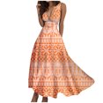 thumbnail image 1 of TJAZFJPA Robe Sans Bretelles Mode Femme Printemps et Été Imprimée Sans Manches Col en V Fermeture Éclair Latérale Style Robe (5) Robes de Soirée Robe de la Saint-Valentin Femme, 1 of 7
