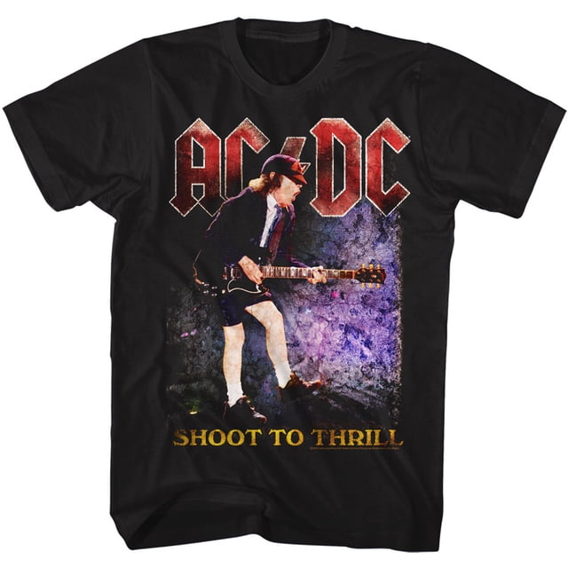 AC/DC Groupe de Musique Hard Rock Shoot To Thrill Album T-Shirt pour Adulte Tee