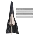 thumbnail image 3 of Housse de Fermeture Éclair pour Parasol de Patio Imperméable - Housses de Parasol Résistantes s'Adaptent aux Parasols de Marché Extérieurs Housse de Parasol Extérieur, 3 of 7