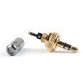 thumbnail image 4 of 1x Mini 3.5mm Screw Locking Stereo Jack Plug Gold Plated 3.7mm For Sennheiser, 4 of 5