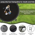 thumbnail image 4 of Jump Into Fun Trampoline 14FT, Trampoline for Kids and Adults with Enclosure, Basketball Hoop, Wind Stakes and Ladder, 1400LBS Capacity for 6-7 Kids, Outdoor Galvanized Full Spray Round Trampoline, 4 of 7