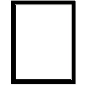 Laser à tête de lettre frontière de base & Papier pour imprimante jet d'encre - Lumières (Noir, 100 Boîte)