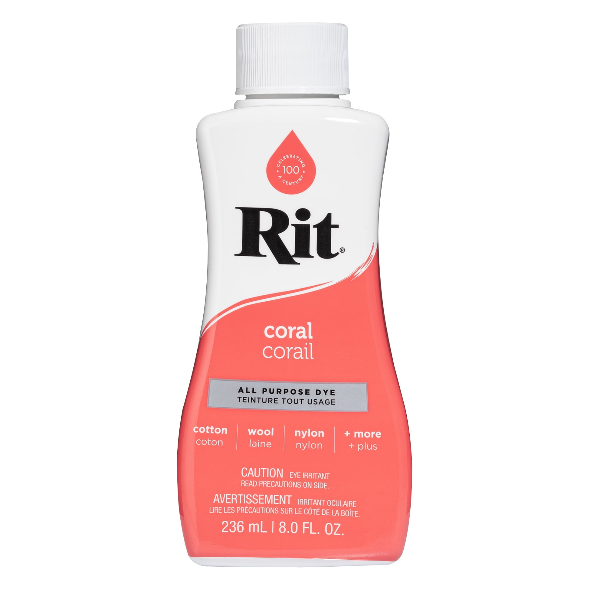 RIT All Purpose Liquid Dye, Coral, 236 mL (8 oz)