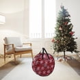 thumbnail image 1 of Conteneur de Rangement pour Couronne Sac de Rangement pour Couronne de Noël avec Poignée Renforcée pour Vêtements de Noël Sac de Rangement pour Draps, 1 of 3