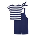 thumbnail image 2 of Btween Girls' Knit Shortall 3-Piece Set, 2 of 2