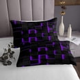 thumbnail image 3 of Erosebridal Neon Geometry Coverlet Set King,Stereoscopic Gradient Plaid Bedding Set,Kids Room Decorative,Ultra Soft,3 Pieces, 3 of 5