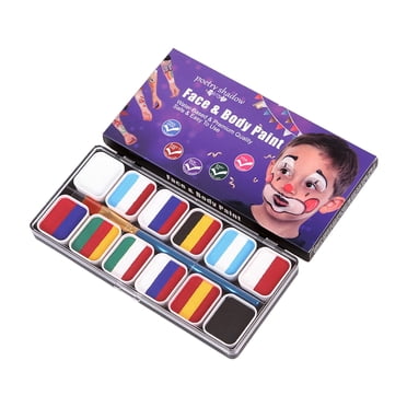 Face Body Paint Palette Makeup Pigment Palette 12 Grids Makeup Professional Kids A