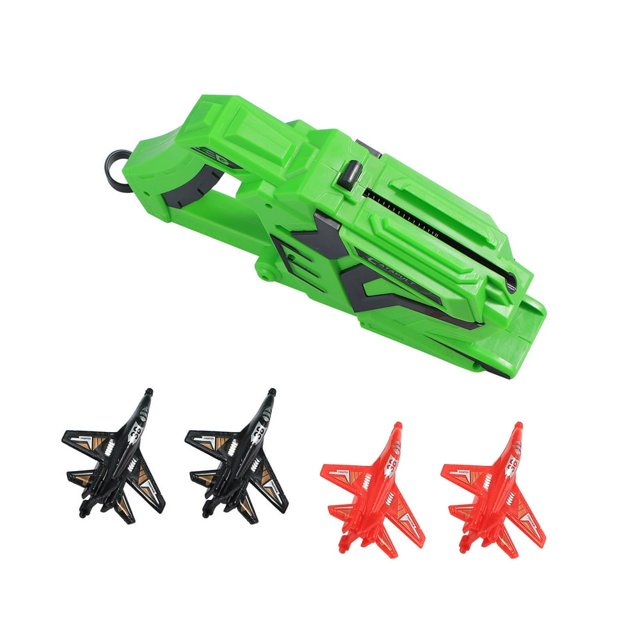 AMERTEER Children‘S Foam Catapult Airplane Toy Car Pull Back Outdoor Fighter Model