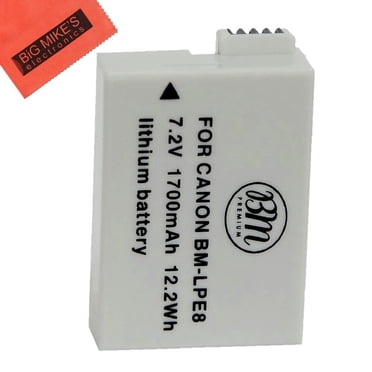BM Premium LP-E8 Battery for Canon EOS Rebel T2i, T3i, T4i, T5i, EOS 550D, EOS 600D, EOS 650D, EOS 700D DSLR Digital Camera