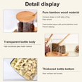 thumbnail image 3 of 3Pack Condiment Jars with Bamboo Lids and Spoons  Seasoning Box Set with Bamboo Tray  Spice Containers, 3 of 11