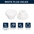 thumbnail image 2 of Unique Bargains 4 Pcs White Plug Holes, T15 Rubber Button Plug for 14mm/0.55' Hole, 2 of 6