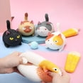 thumbnail image 1 of Neinkie Squeeze Fidget Toy Cute Kitten Puppy Hamster Pinch Toy Anxiety Relief Soft TPR Decompression Toy Slow Rebound Vent Ball Toy Children Toy Gift, 1 of 9