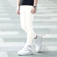 thumbnail image 2 of GDREDA Girls' Basic Solid Full Length Cotton Soft Leggings (White,3-4 Years), 2 of 7