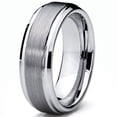 thumbnail image 2 of Bague pour Homme en Tungstène de 7 mm, Finition Haute Brillance / Mate, Alliance, 2 of 4