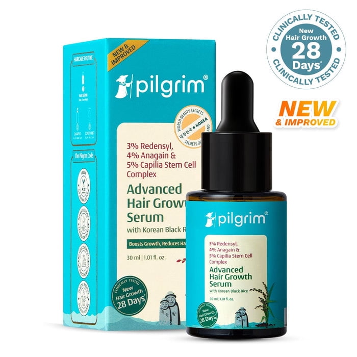 Pilgrim 3% Redensyl, 4% Anagain & 5% Capilia Stem Cell Complex