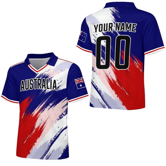 Chandail de Soccer Australien Personnalisé 2026, Nom et Numéro Personnalisés, Chandail pour Hommes Femmes Enfants, Style National Pays, Chandail de Fan de Soccer