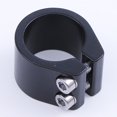 thumbnail image 1 of Bicycle Components Seatpost Clamp Double Layer Double Bolt Replacement Accessories Seatpost 31 8mm For Bike Scooter black, 1 of 6