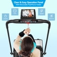 thumbnail image 3 of Installation-Free Ultra-Thin Folding Treadmill, Exercise Fitness Machine W/5-Layer, 3 of 10