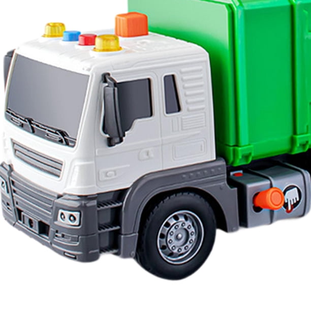 Camion Conteneur Jouet HERSITY 1/50 – Friction, Lumières Et Sons, Conteneur Amovible, Porte Mobile, Pour Enfant Dès 3 Ans, Cadeau Original