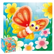 EGNMCR Kids Baby Wooden Puzzle Cognition Puzzle Learning Educational Toy Wooden Puzzle Birthday Gifts for Kids