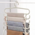 thumbnail image 1 of Up to 60% Off! Gspmoly Trouser Rack 5 Tier Hanger Closet Hanging Pants Special Hanger Home Pants Clip Pants Multi Layer Multifunctional Pants Hanging Storage up to 60% Off, 1 of 6