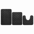 thumbnail image 4 of Mainstays Memory Foam Bath Mat Set Black, 4 of 5