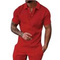 thumbnail image 1 of Chemises à Manches Courtes pour Hommes Tenues d'Été Mode Chemise Décontractée Manches Courtes Col Rabattu Blouse & Chemise Manches Longues Hommes Chemises Manches Courtes, 1 of 5