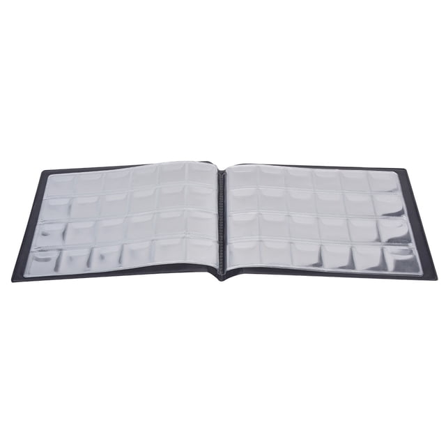 Coin Holder, Plug-in Type Coin Collection Book, 29mm Dia Coin Professional 10-Page for Enthusiast Exhibition Blue