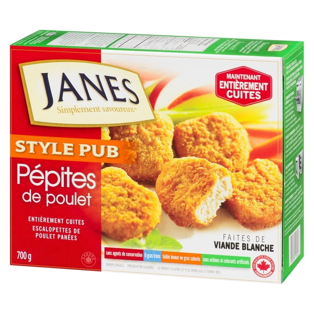 Janes Pub Style Breaded Chicken Cutlette Nuggets, 700g - Walmart.ca