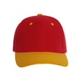 thumbnail image 2 of Casquette de Baseball Bicolore Ajustable, Rouge Or, 2 of 2