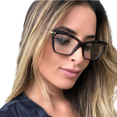 thumbnail image 3 of FEISEDY Cat Eye Glasses Frame Clear Lenses Eyewear Women B2440, 3 of 3
