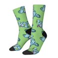 thumbnail image 1 of Balery Motorcycle Riding Dinosaur Pattern Crew Socks Unisex– Soft & Breathable Socks for Men & Women, One-Size Fits Most (US 5-11), Comfortable & Durable for Daily Wear, 1 of 6