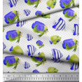 thumbnail image 3 of Soimoi Poly Georgette Fabric Dot & Fish Ocean Fabric Prints by Yard 52 Inch Wide, 3 of 3
