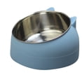 thumbnail image 1 of LSLJS Cat Bol, Bols de Nourriture Cat Surélevés, Bol Cat Incliné Surélevé, Bol de Protection en Acier Inoxydable pour Colonne Cervicale Cat Bol de Nourriture 400 ml, 1 of 1