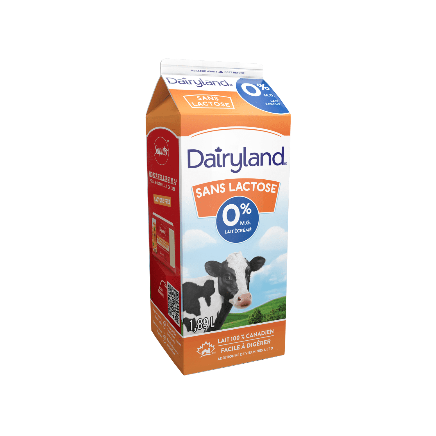 Dairyland Lait Écrémé Sans Lactose